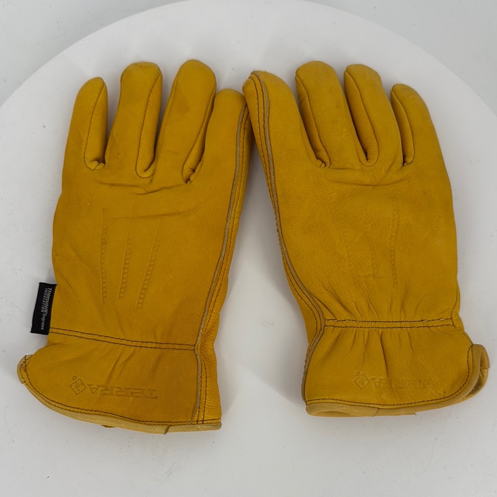Terra Yellow Leather Gloves